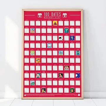 100 Dates to Go on-Scratch Off Bucket List