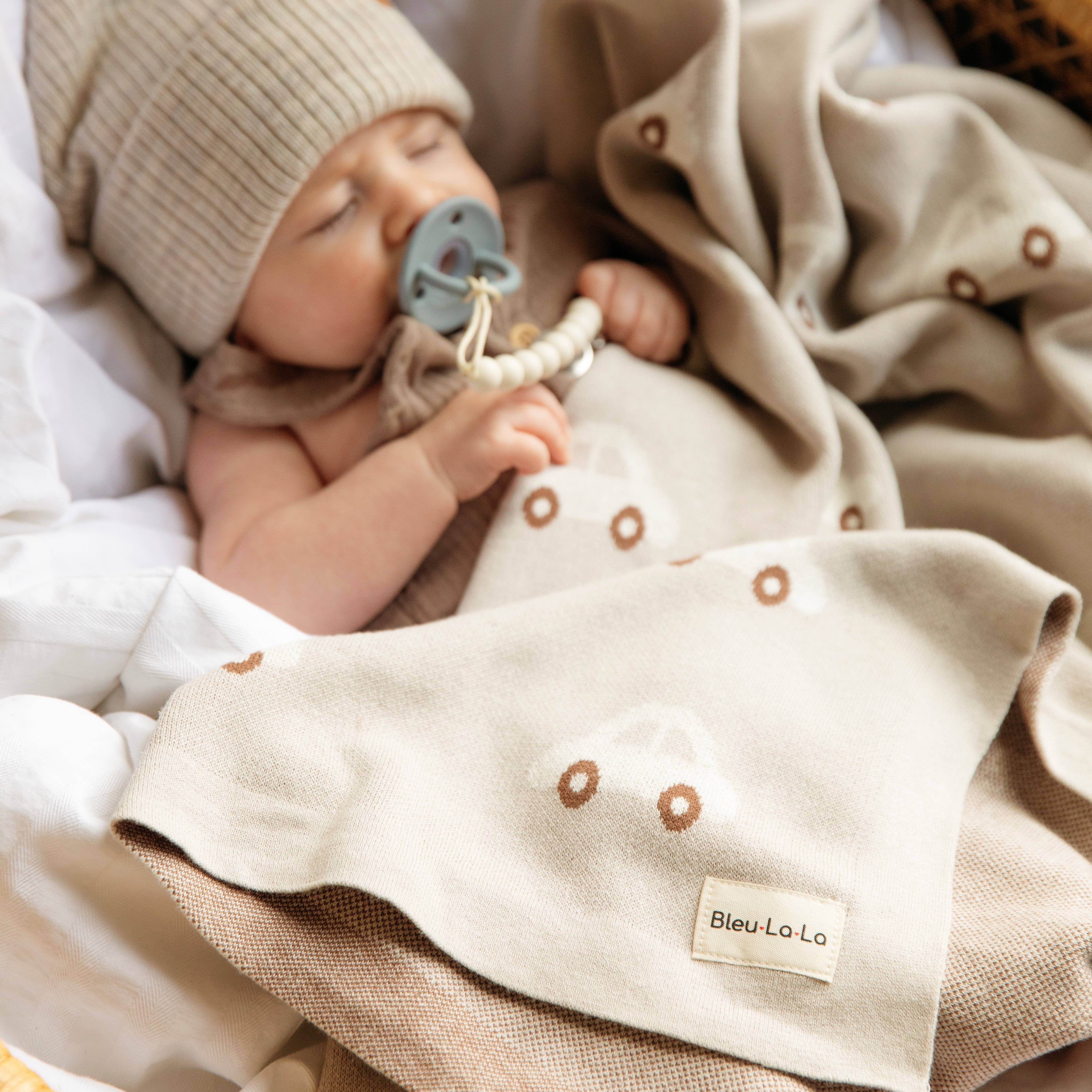 Receiving Swaddle Baby Blanket - Cars: Cream - Image 6