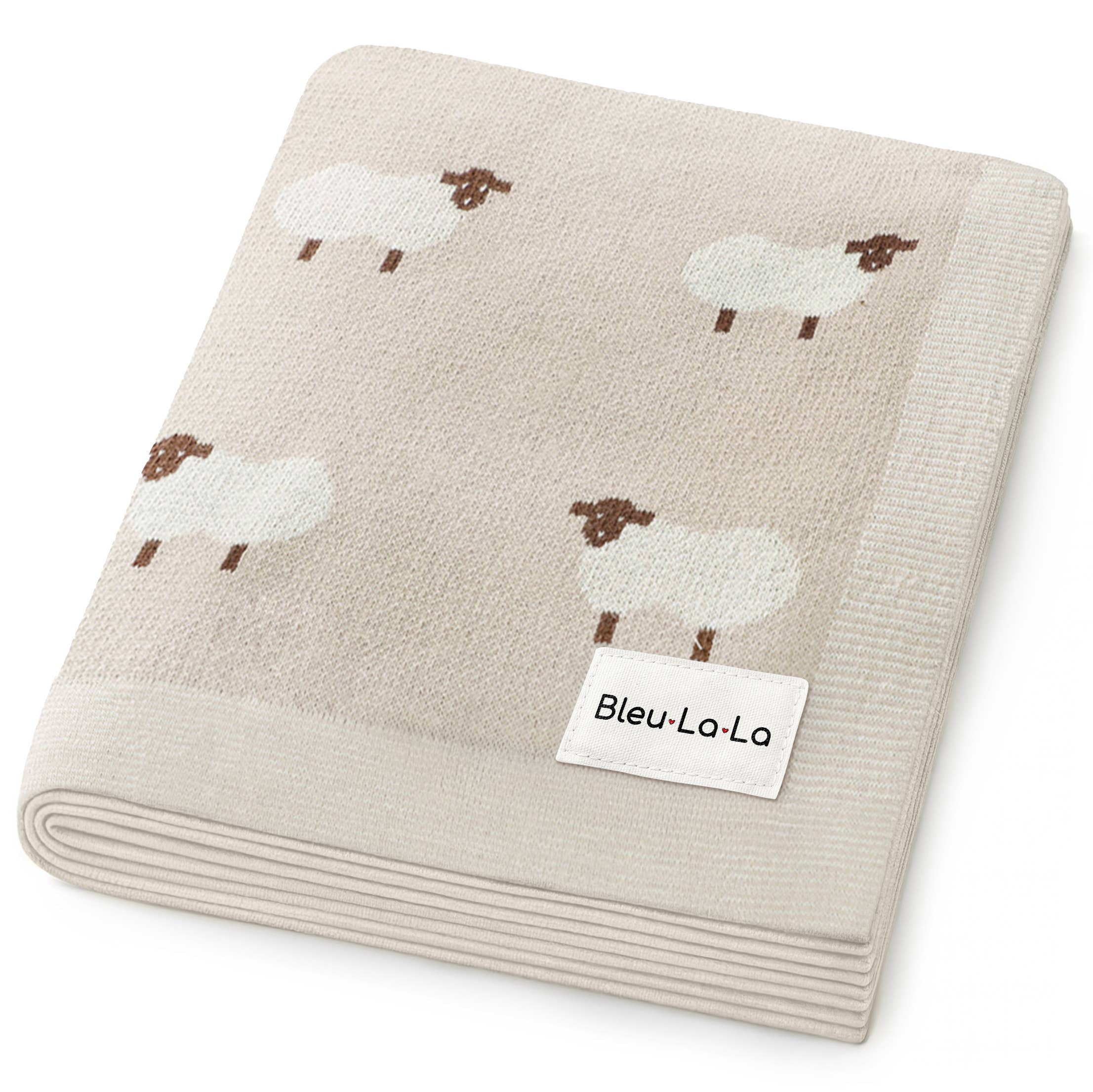 Receiving Swaddle Baby Blanket - Sheep: Taupe