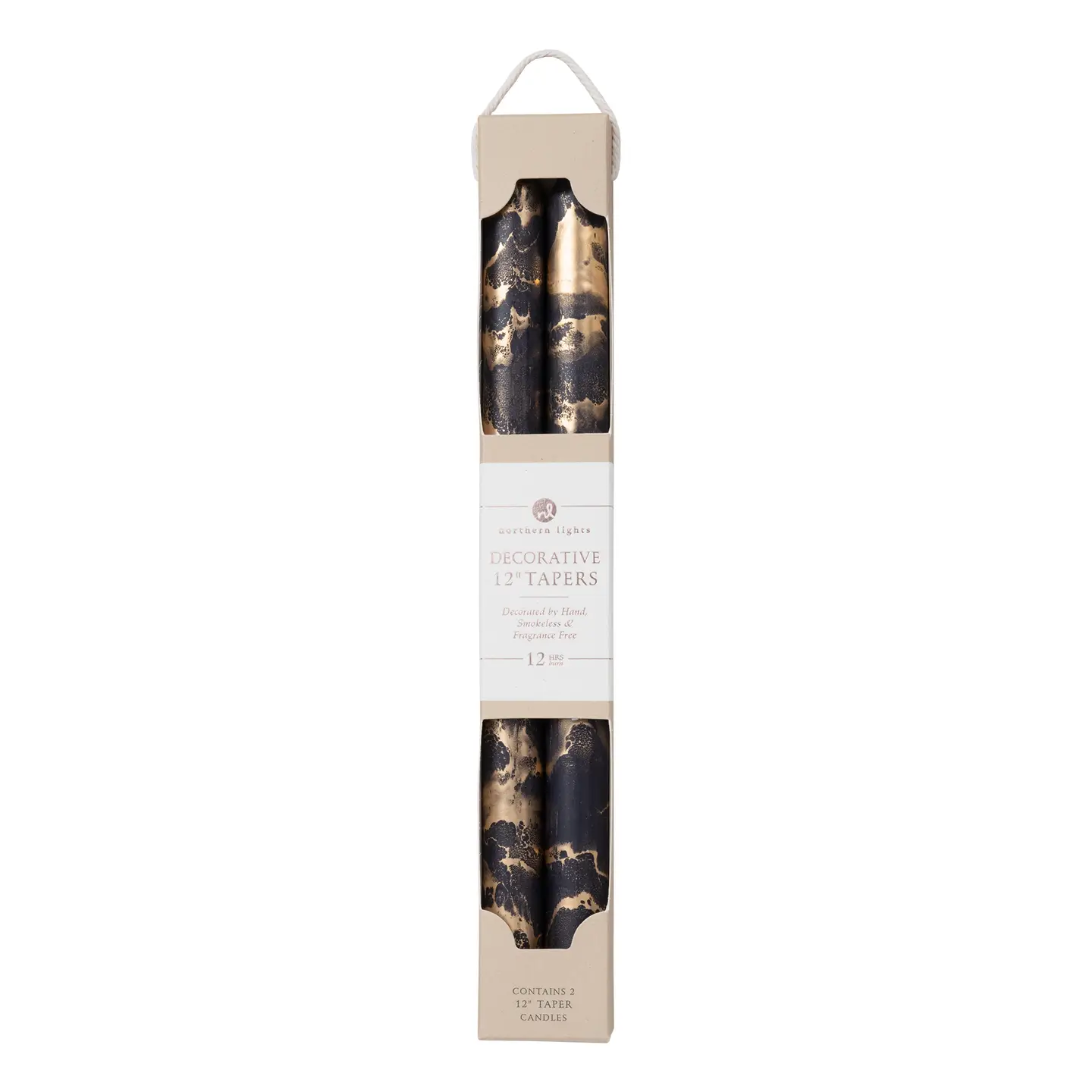 12" Decorative Tapers 2pk Kraft Box - Image 4