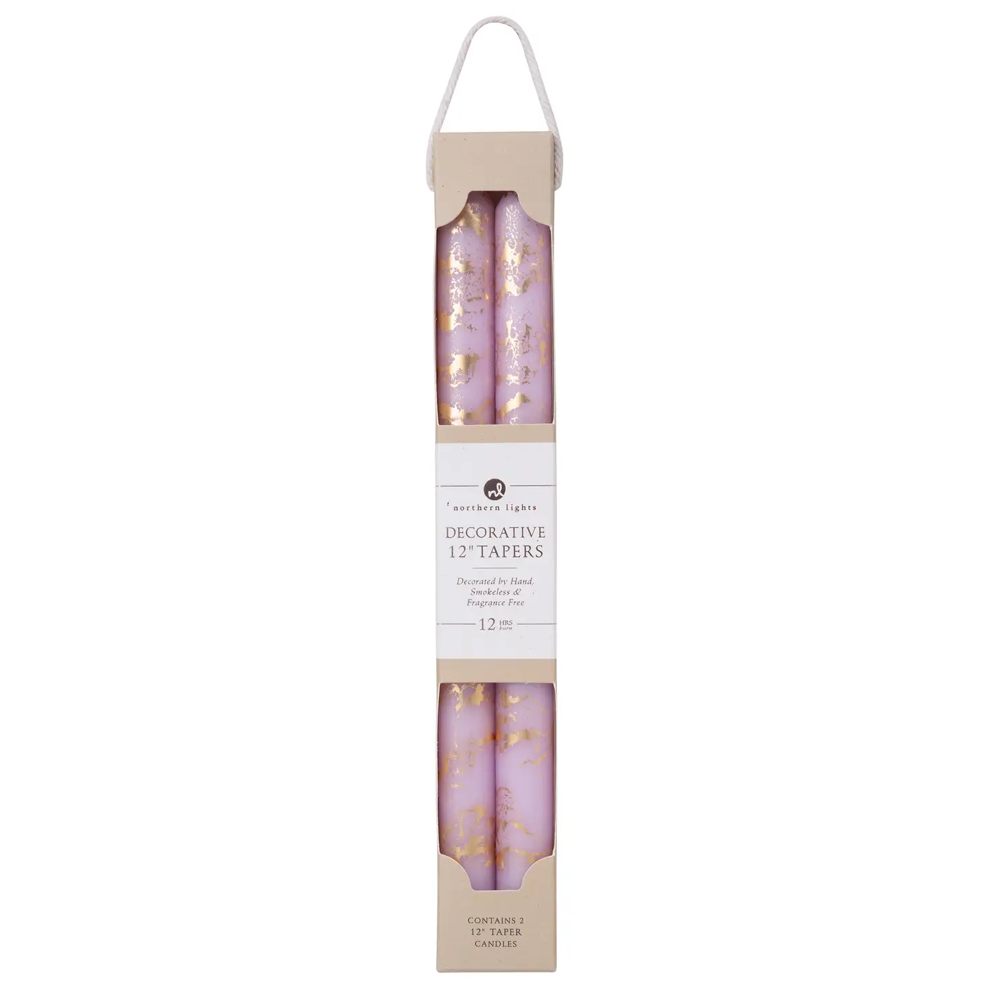 12" Decorative Tapers 2pk Kraft Box - Image 5