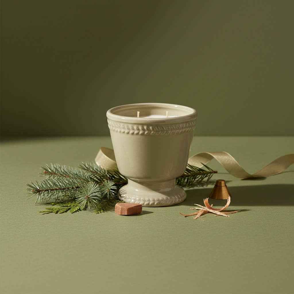 16 oz French Provincial Candle: Christmas Hearth - Image 5