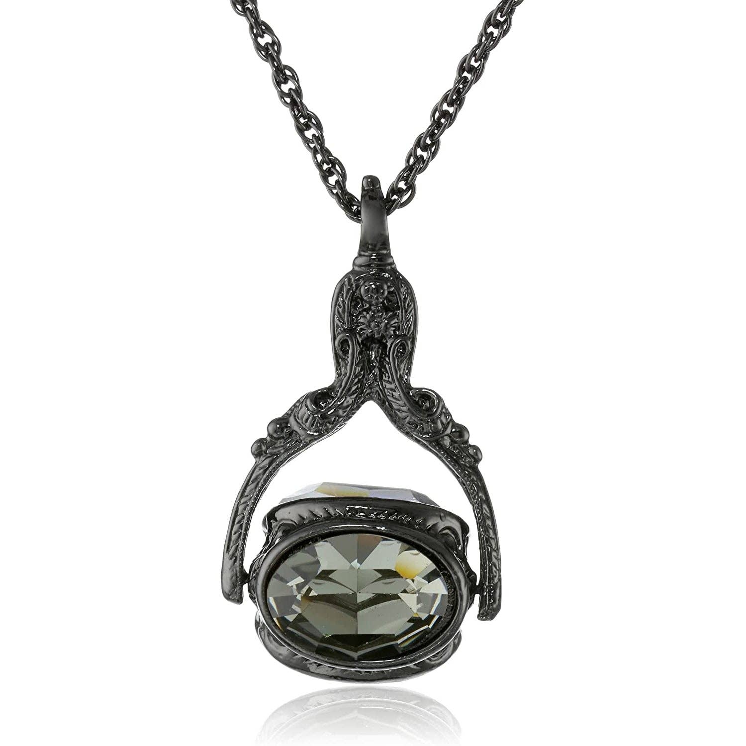1928 Jewelry - 1928 Jewelry Vintage-Inspired Rotating 3 Sided Crystal - Image 3