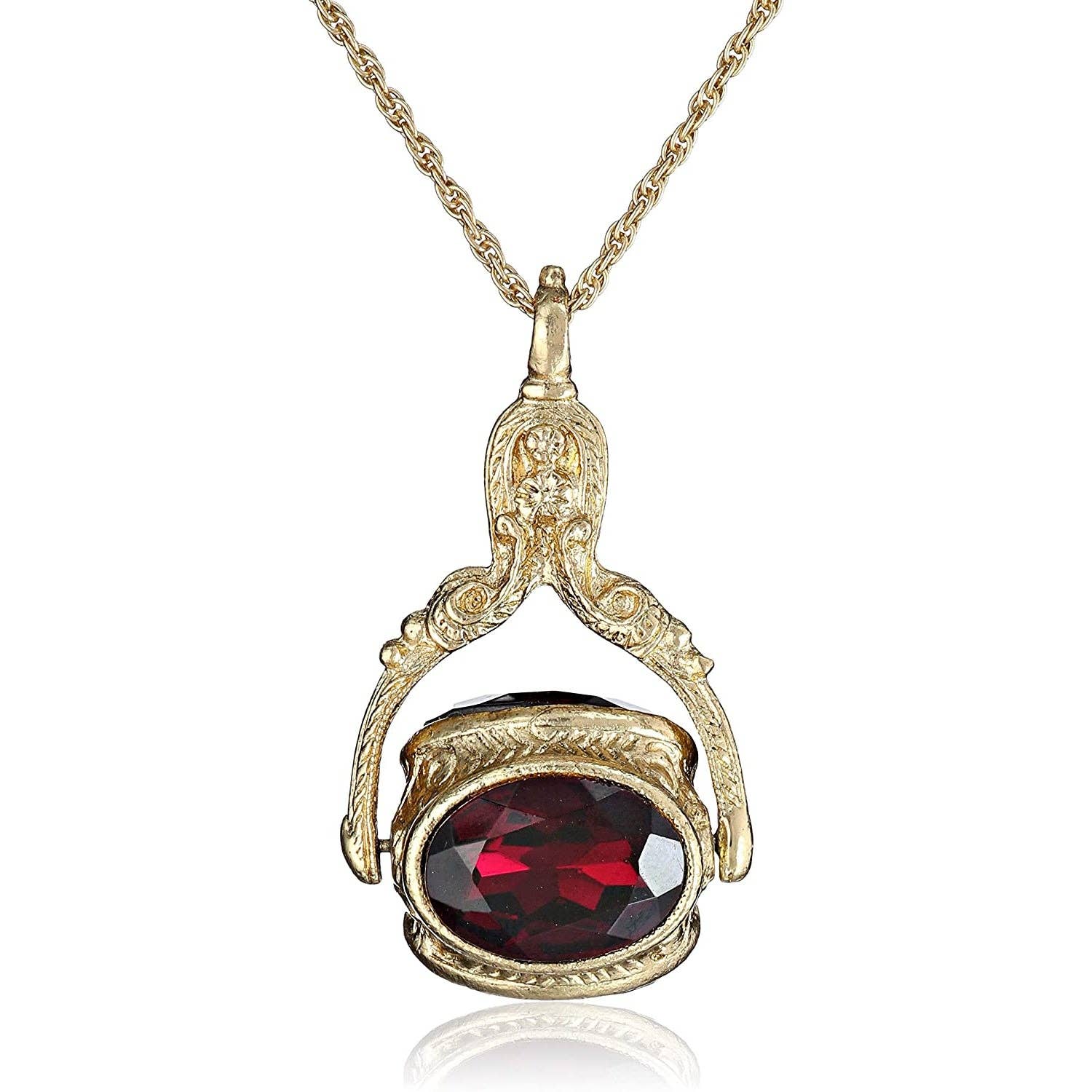 1928 Jewelry - 1928 Jewelry Vintage-Inspired Rotating 3 Sided Crystal - Image 4