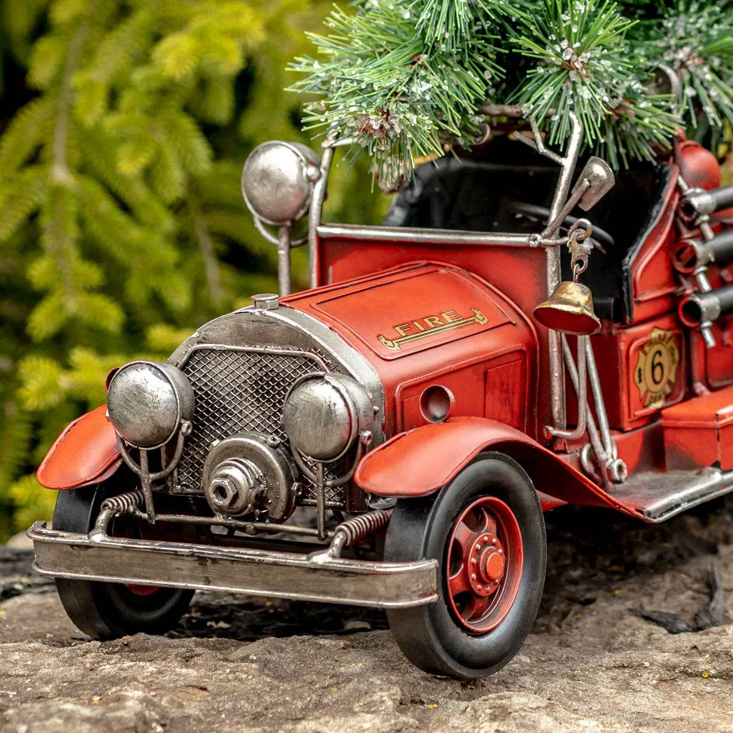 1930's Vintage Style Fire Truck with Open Cab - Image 2