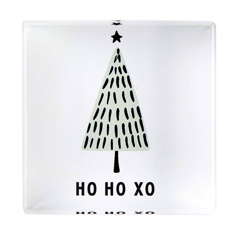 2" Ho Ho XO Sq Lucite Block - Image 3