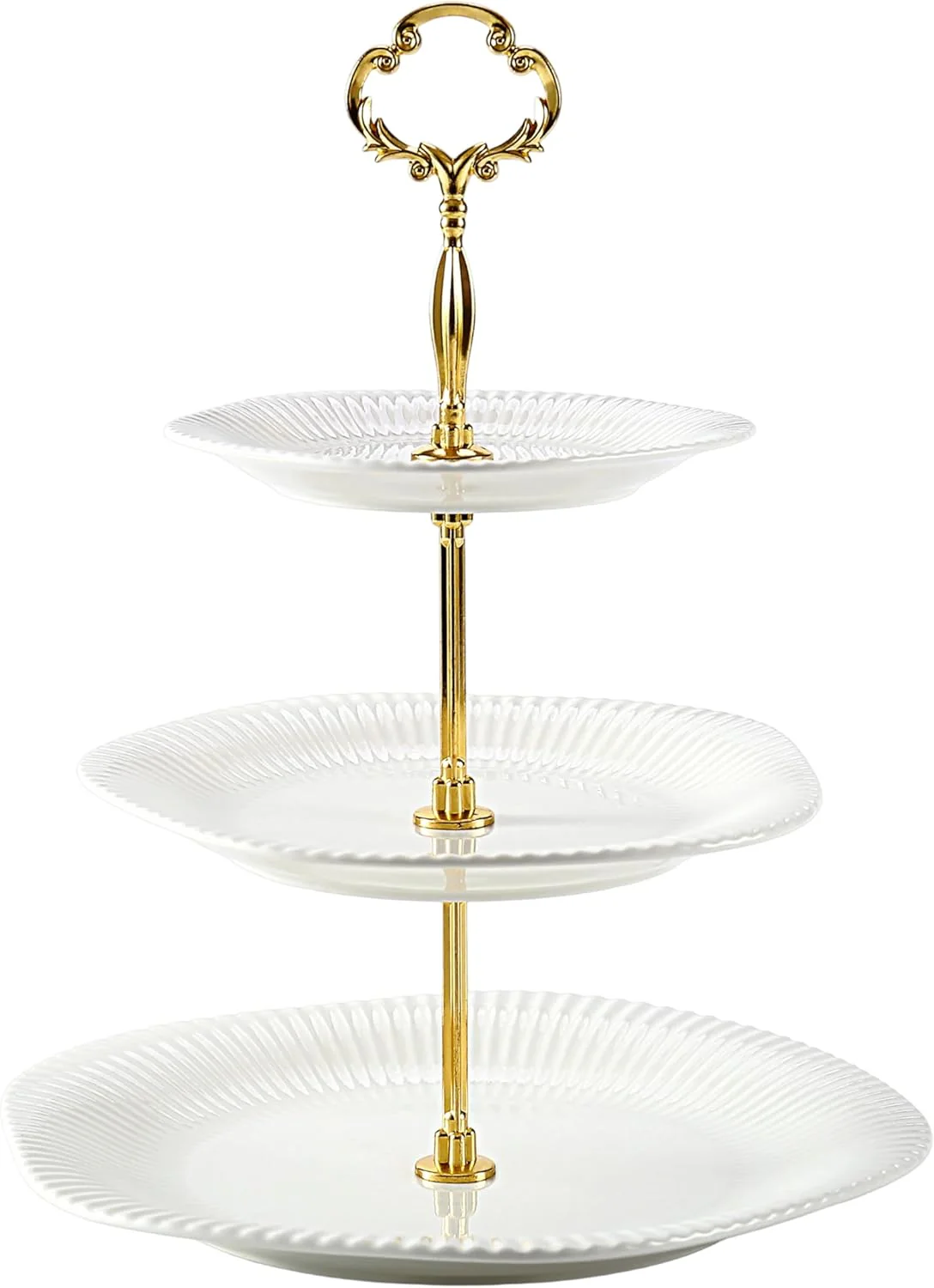 3 tier ceramic serving tray