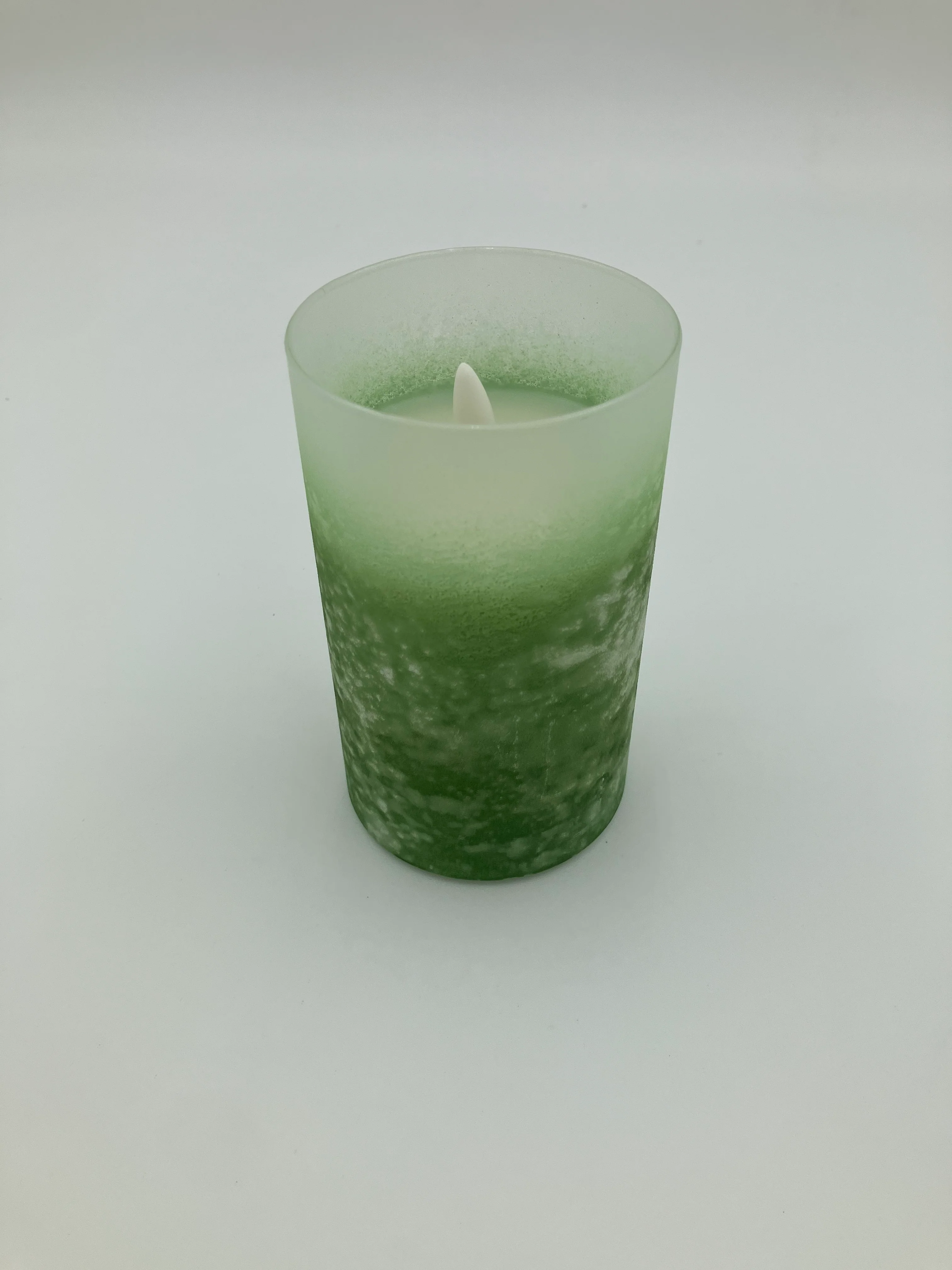 5" Frosted 3d flame candle