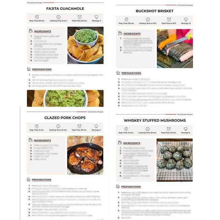 40 Good ASS Recipes ™ Cookbook - Grilling, Baking, BBQ, Fry - Image 2