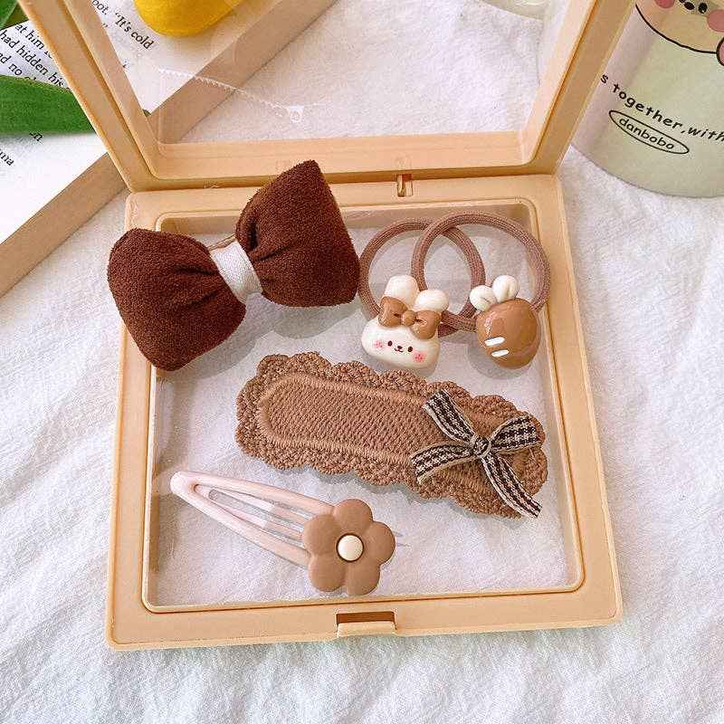 5-Piece Cute Hair Accessories Gift Set for Girls