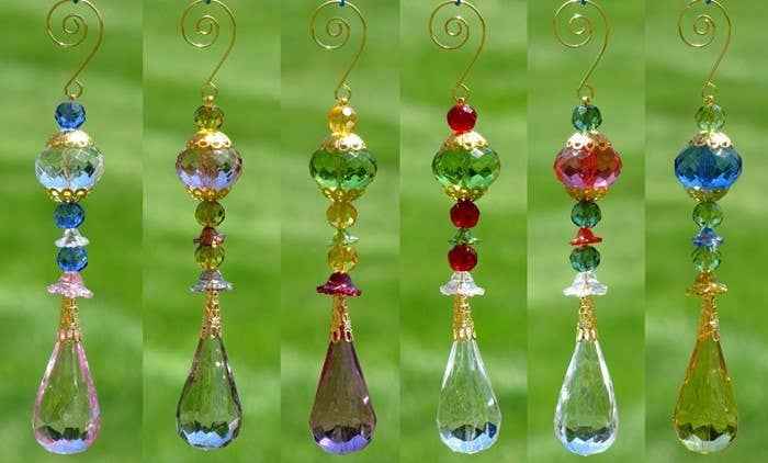 7" Long Acrylic Teardrop Ornament -Sold Separately