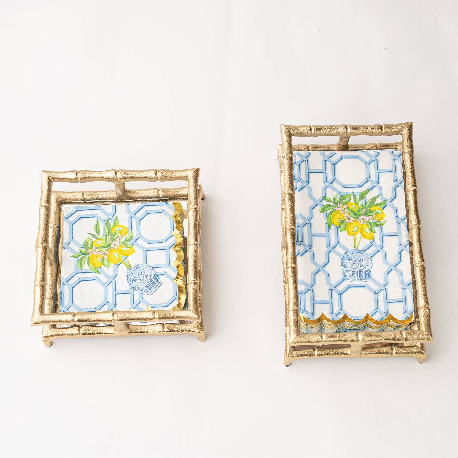 8 Oak Lane - Gold Bamboo Guest Towel Tray - Image 4