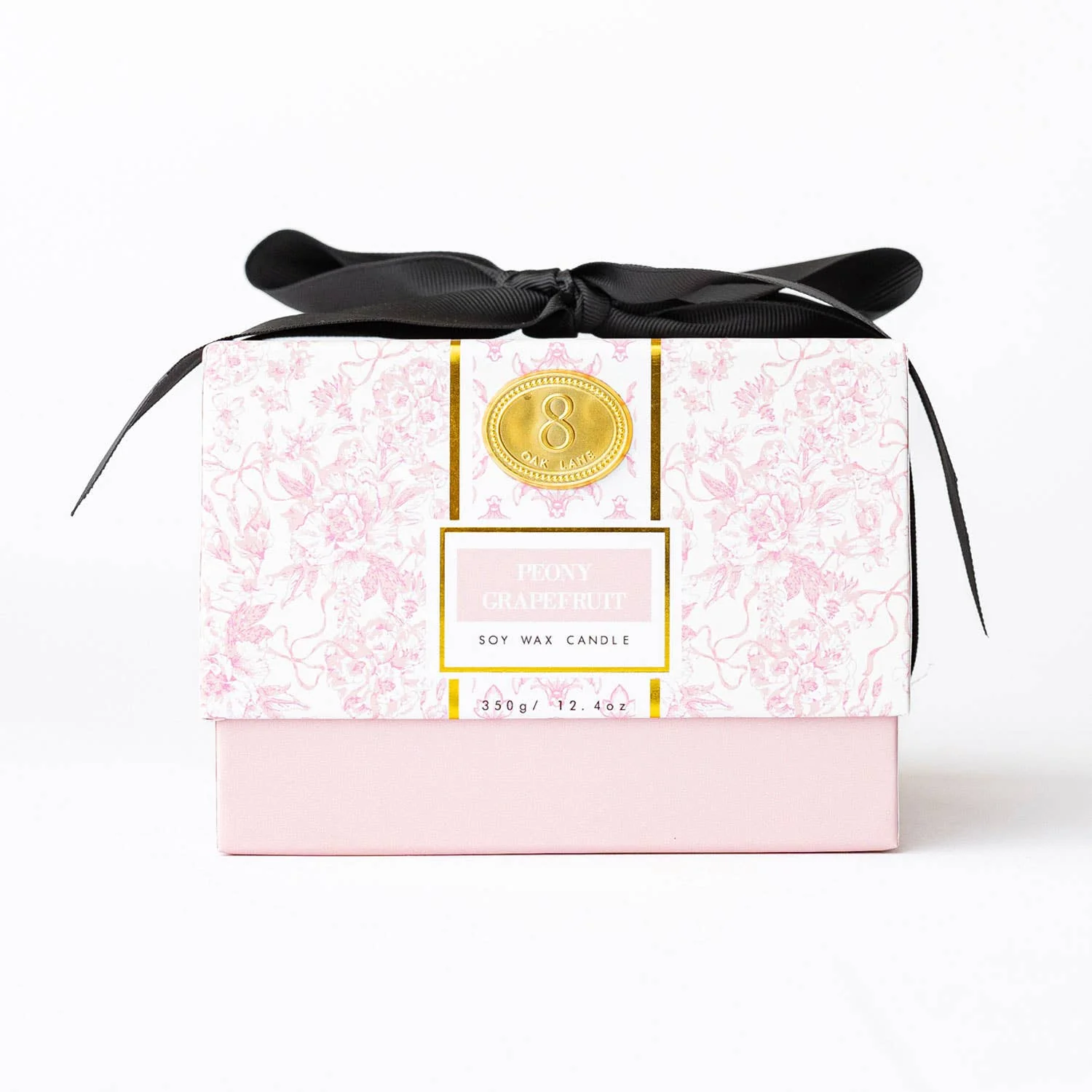 8 Oak Lane - Peony Grapefruit 3-Wick Boxed Soy Wax Candle - Image 3
