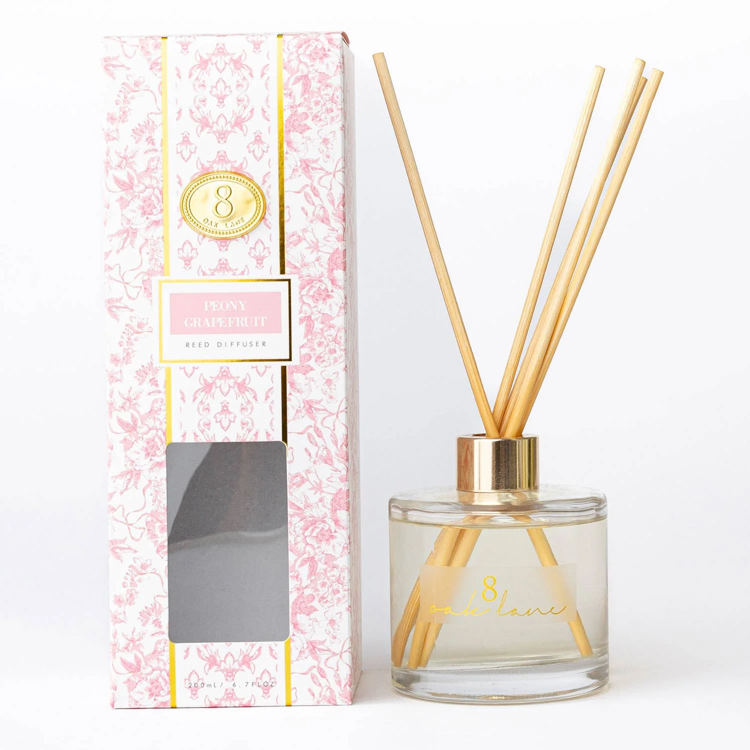 8 Oak Lane - Peony Grapefruit Reed Diffuser - Image 2