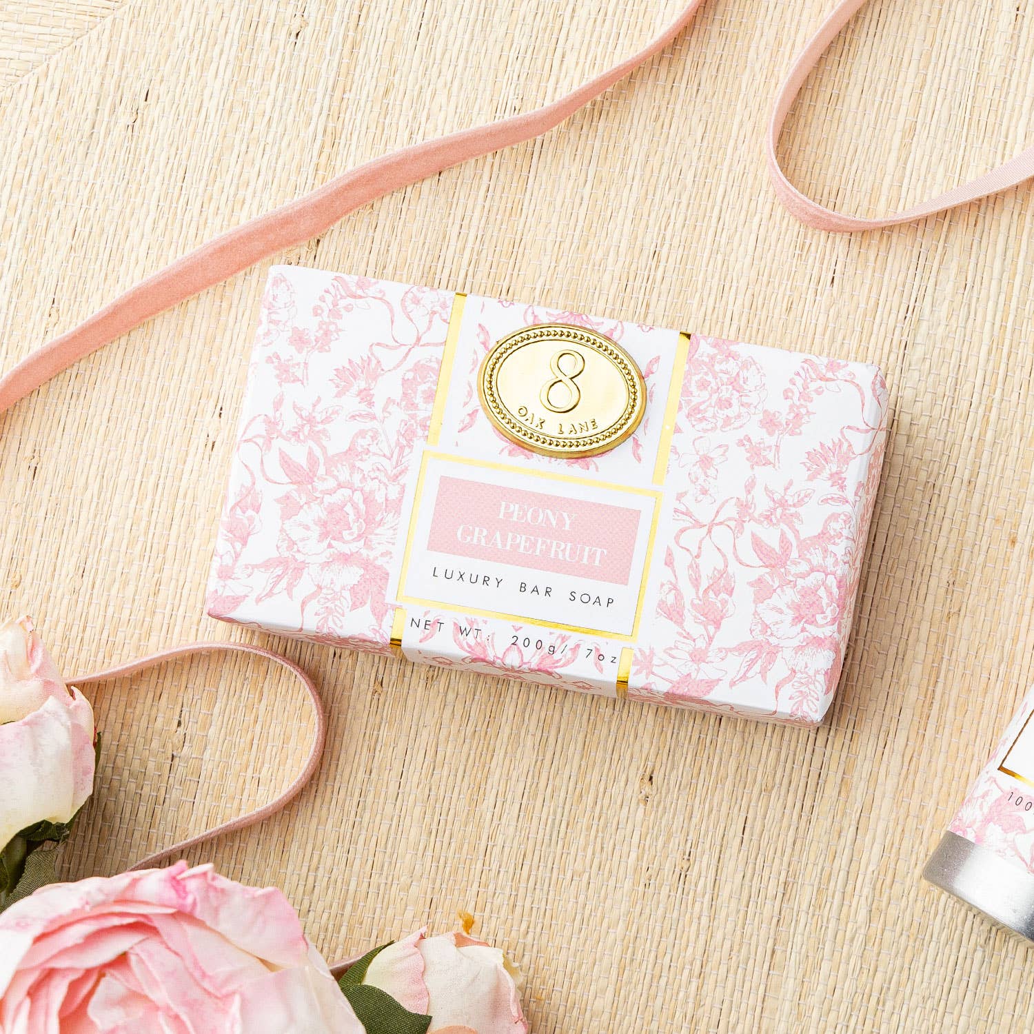 8 Oak Lane - Peony Grapefruit Wrapped Bar Soap - Image 2
