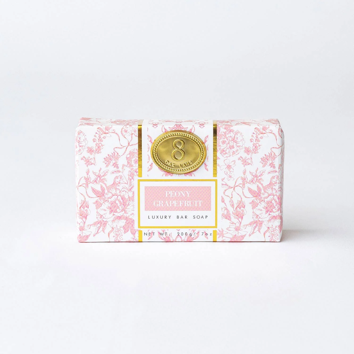 8 Oak Lane - Peony Grapefruit Wrapped Bar Soap - Image 3