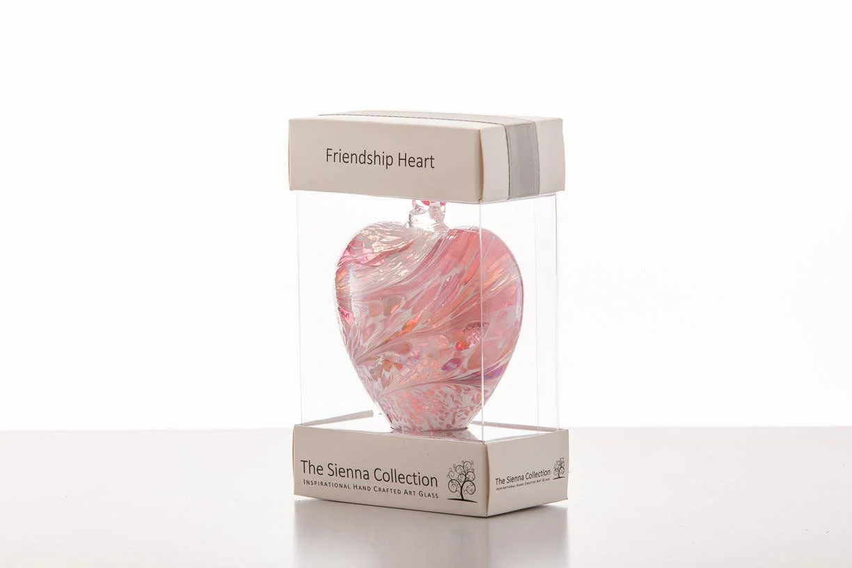 8cm Friendship Heart - Blue & Pink - Image 2