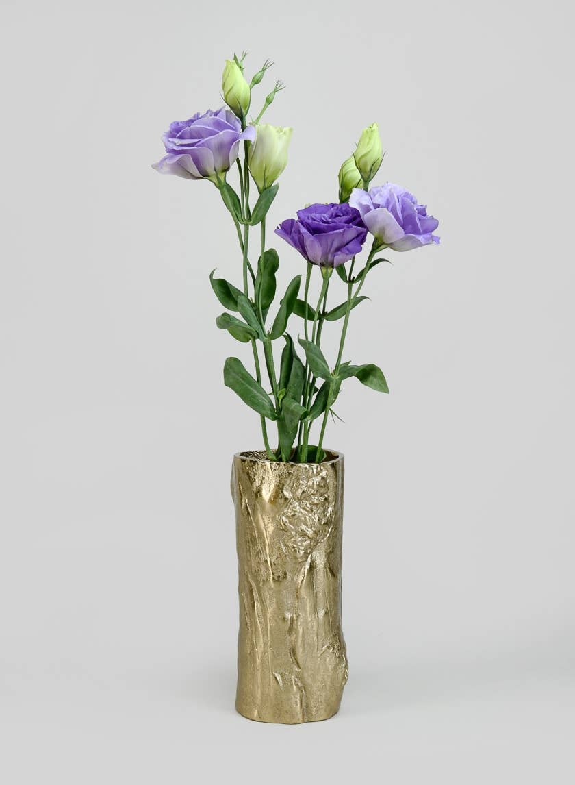 9in Boulogne Gold Birch metal Vase - Image 2