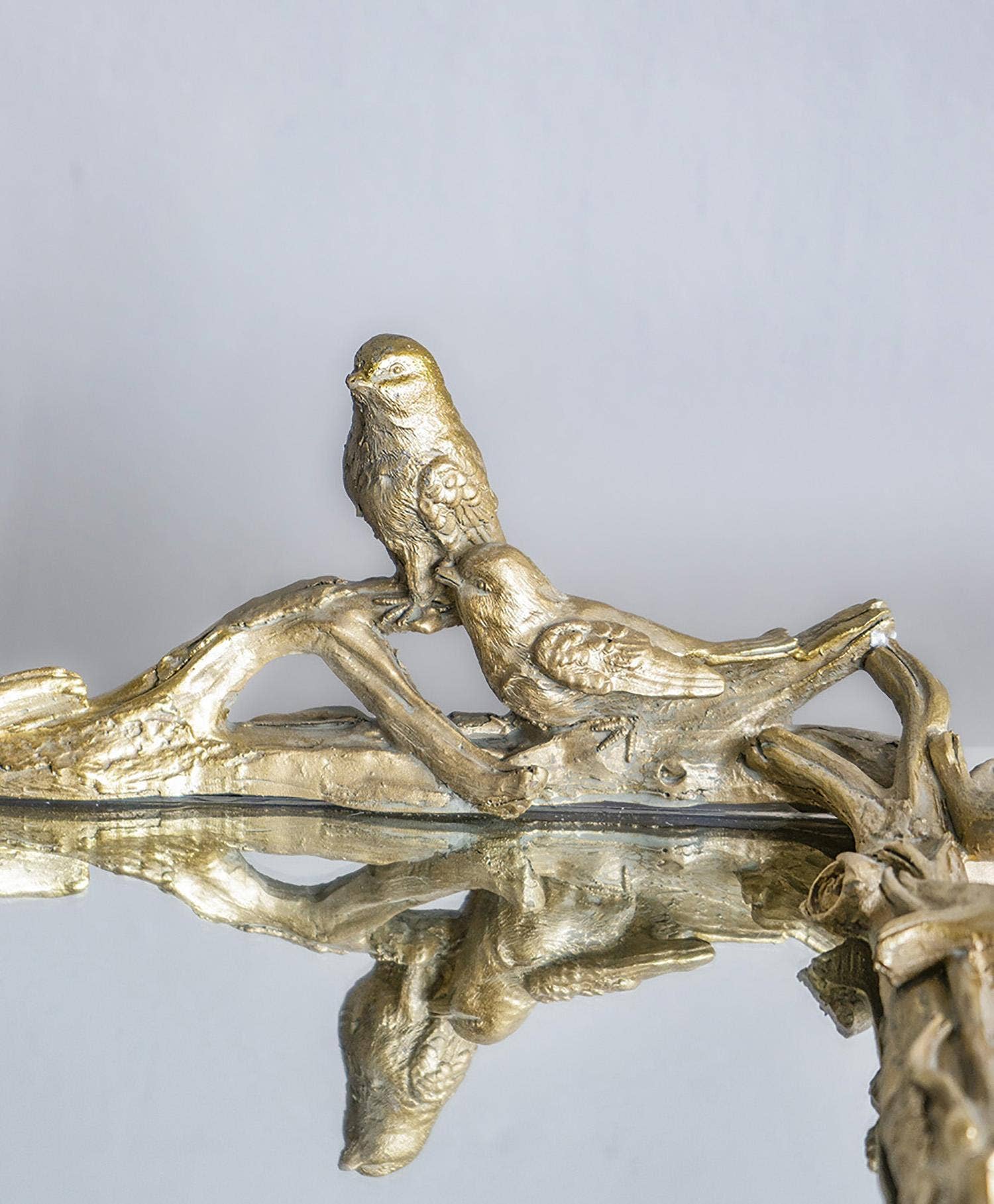 Gold Bird Mirrored Tray - Image 4