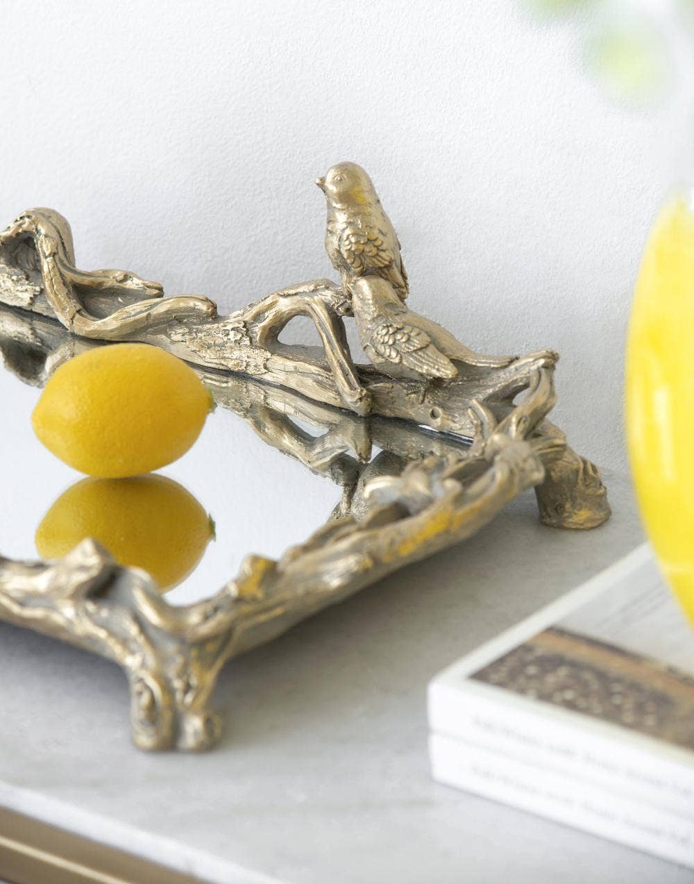 Gold Bird Mirrored Tray - Image 5