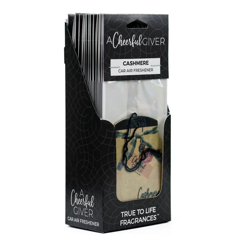 A Cheerful Giver - Car Air Freshener (16/box) - Cashmere