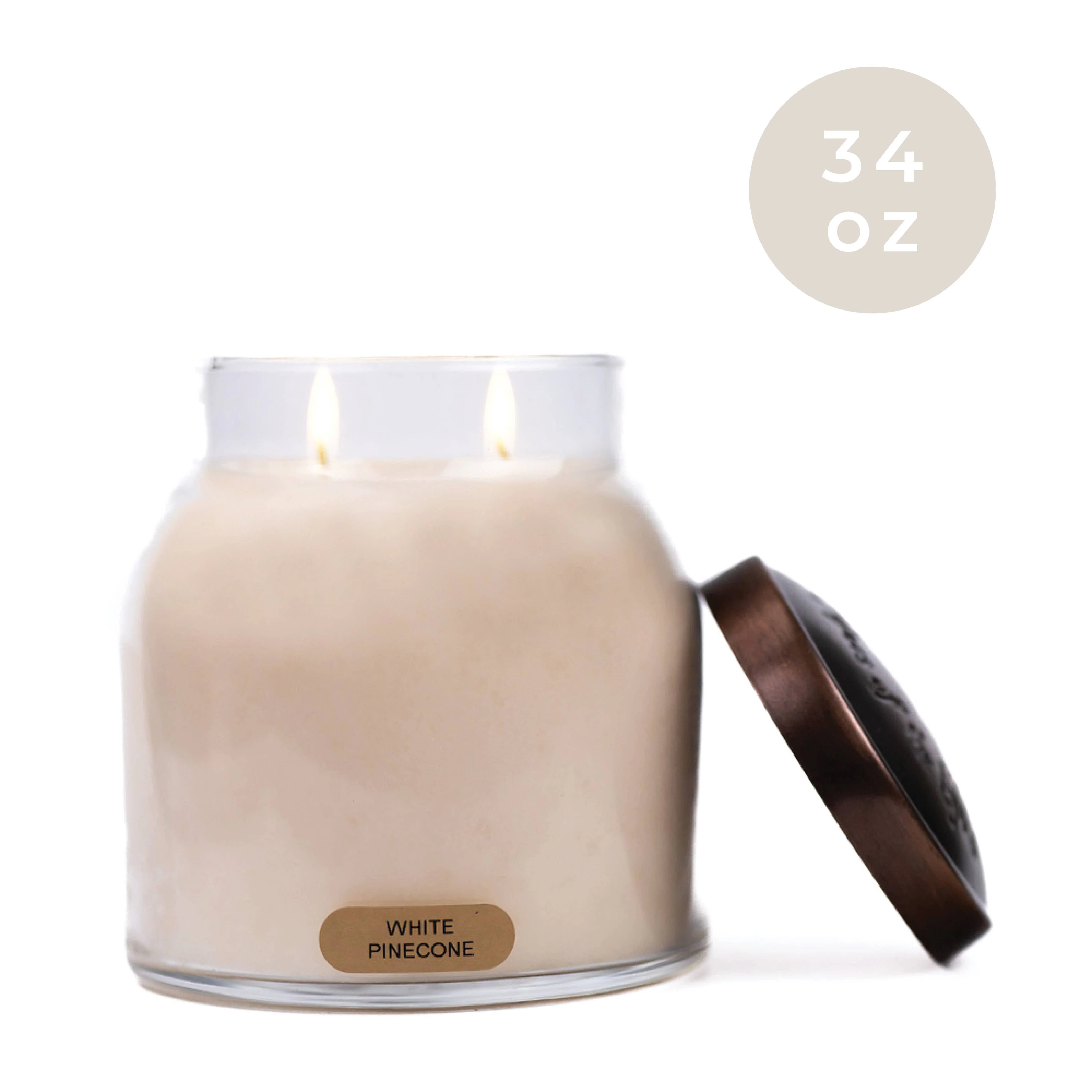 A Cheerful Giver - KOTL Papa Candle (34oz.) - White Pinecone - Image 2
