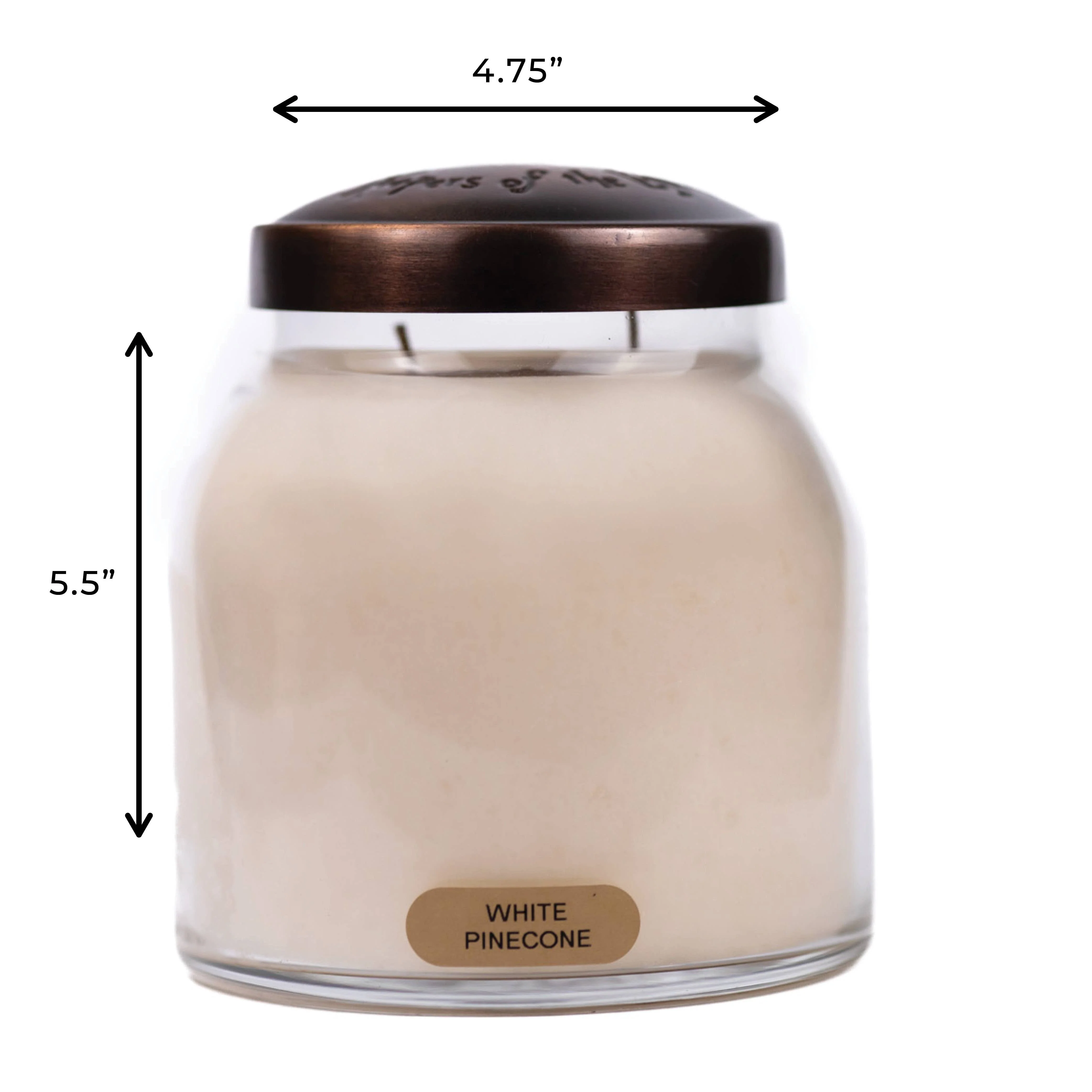 A Cheerful Giver - KOTL Papa Candle (34oz.) - White Pinecone - Image 5