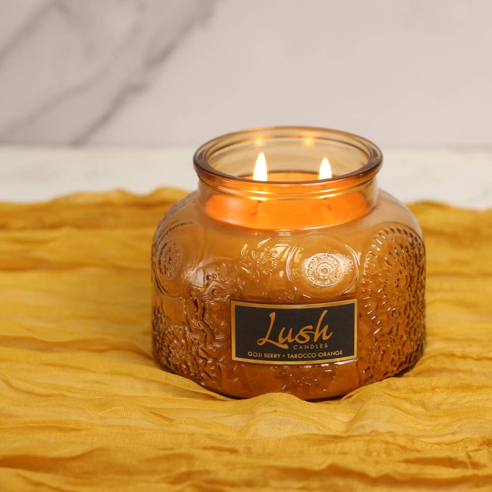 A Cheerful Giver - Lush Candle (20oz.) – Goji Berry Tarocco Orange - Image 2