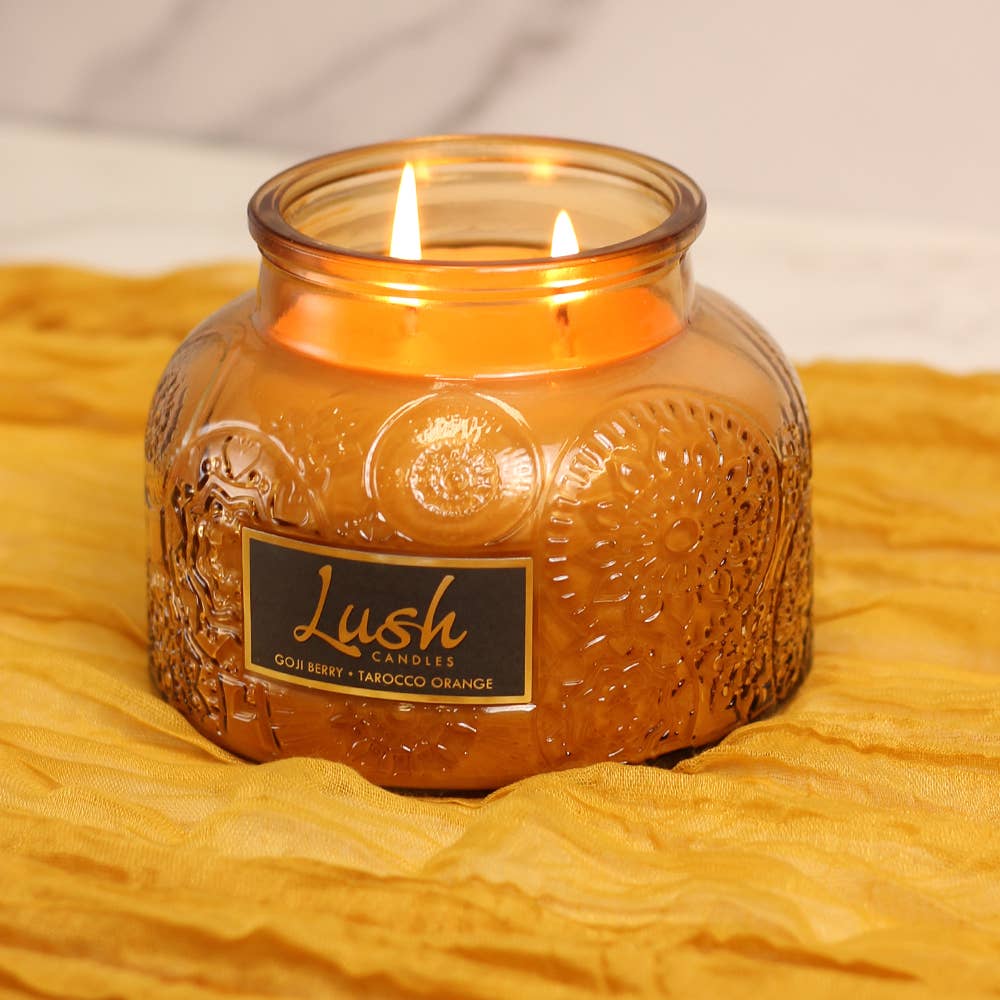 A Cheerful Giver - Lush Candle (20oz.) – Goji Berry Tarocco Orange - Image 3