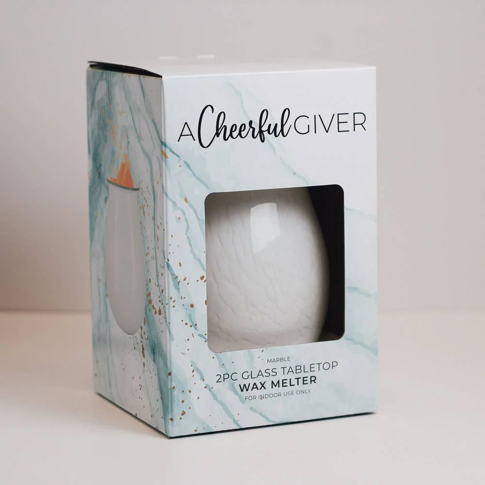 A Cheerful Giver - Marble Glass Wax Melter - Tabletop - Image 3