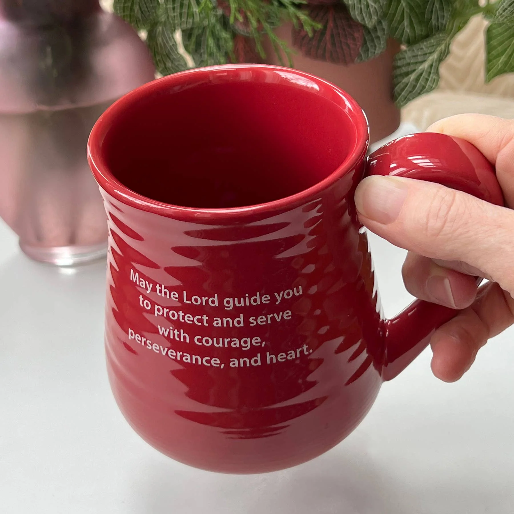 Firefighter Pottery Mug - Image 4