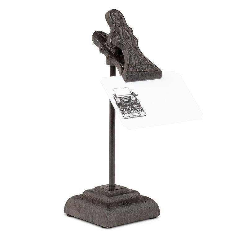Table Note Clip-Brown-7"H - Image 2