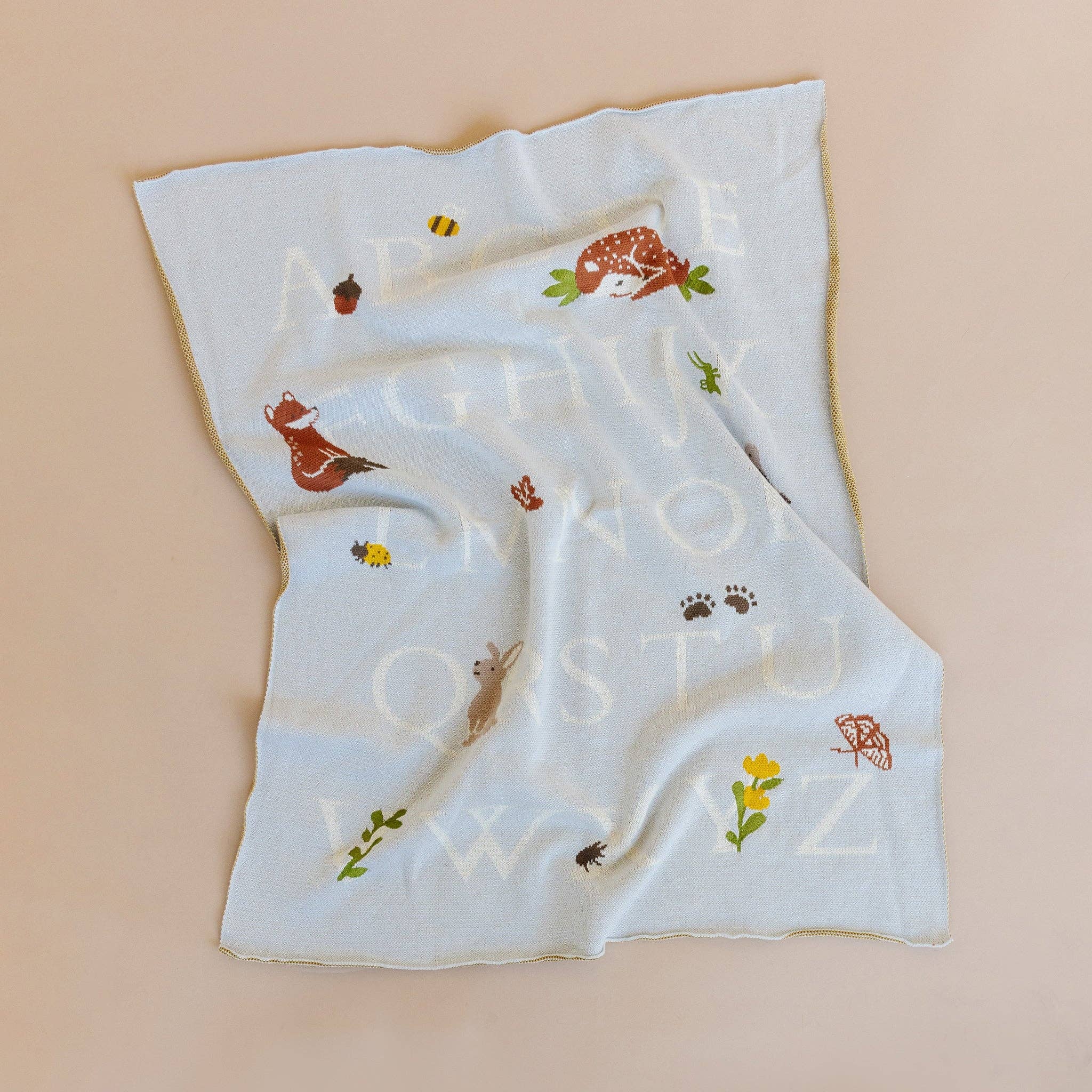 ABC Blanket Hat Teether Gift Set- Newborn Fox Acorn - Image 6