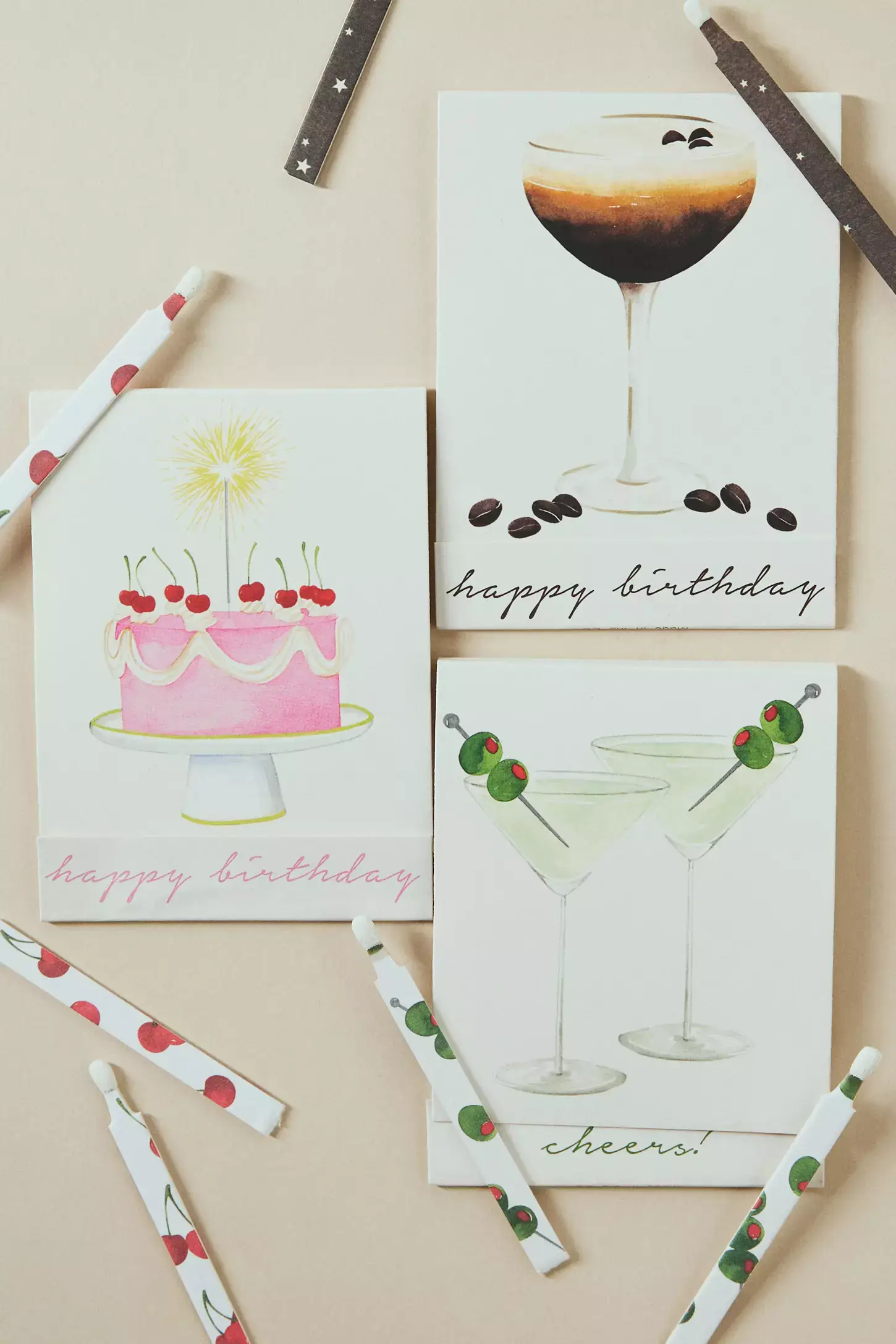 Cake Happy Birthday Match Card® | Candle Matches - Image 3