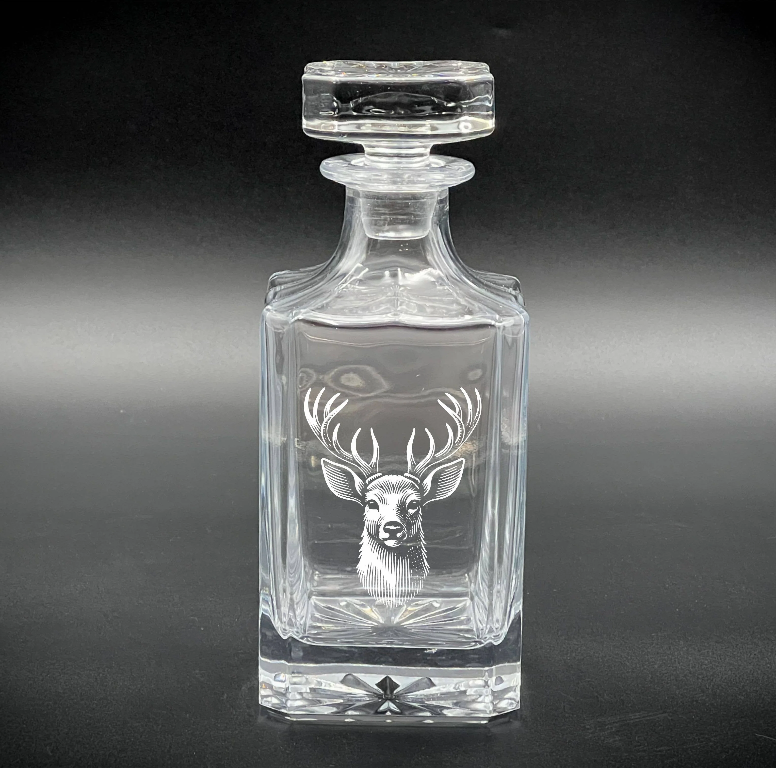 Adirondack Etching LLC - Stag - 750ml Whiskey Decanter
