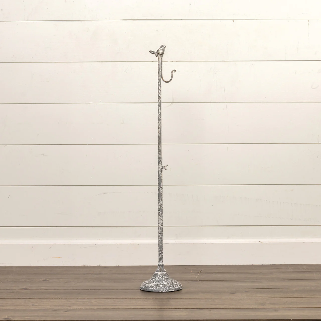ADJUSTABLE WEATHERED GREY DISPLAY STAND
