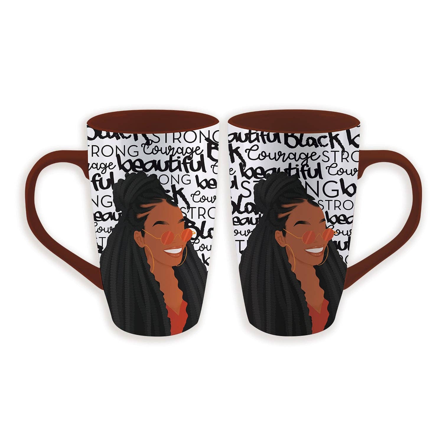 BLACK AND BEAUTIFUL LATTE MUG - Image 3