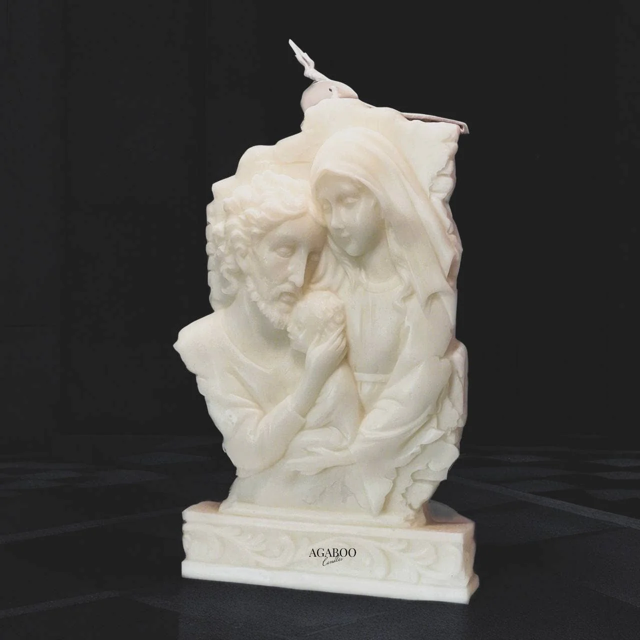Catholic Holy Family Candle 8x5x1in - Religion