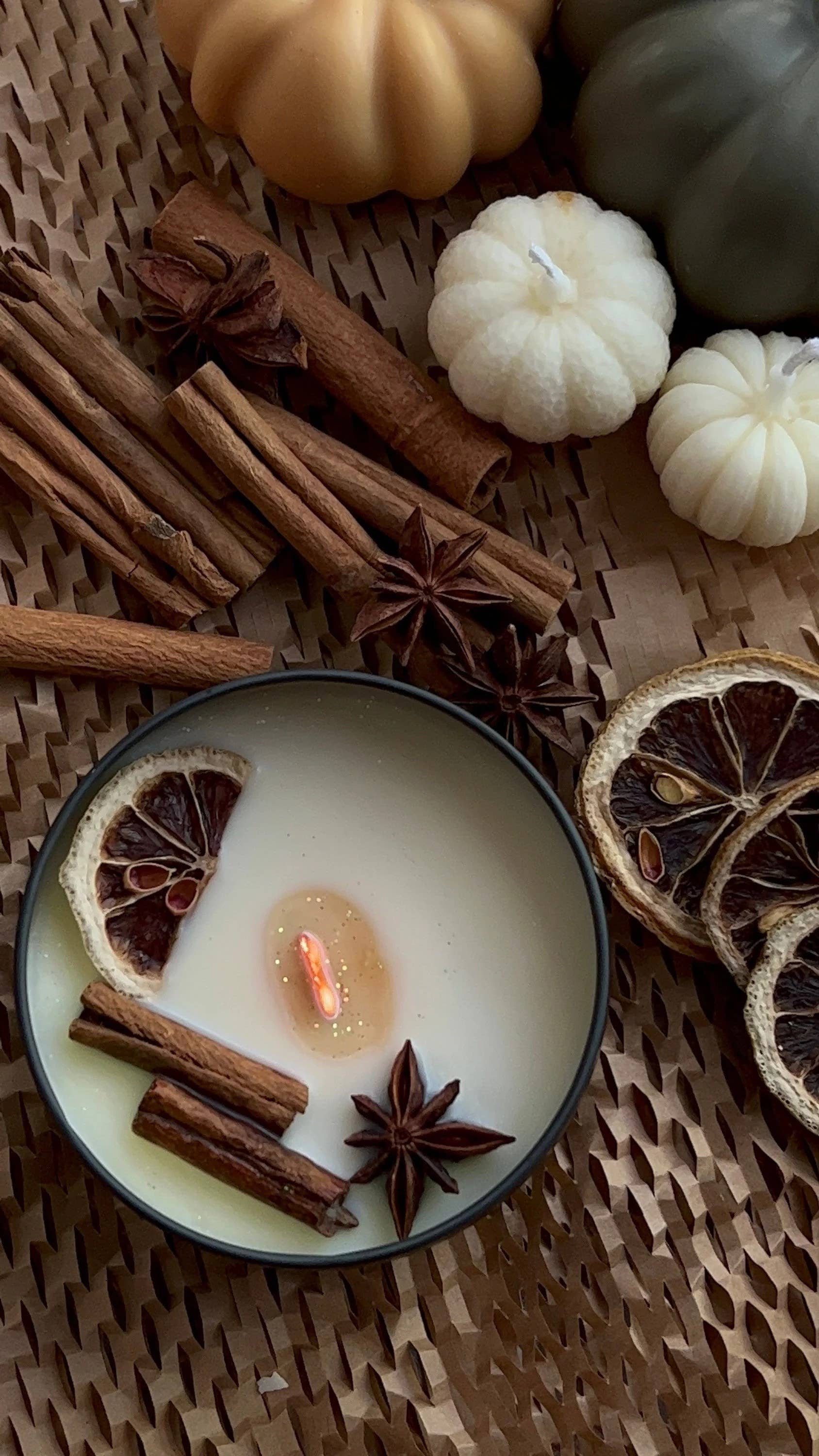 Fall Aromatherapy Candle 5 oz 1.25x1.5in - Halloween - Image 4