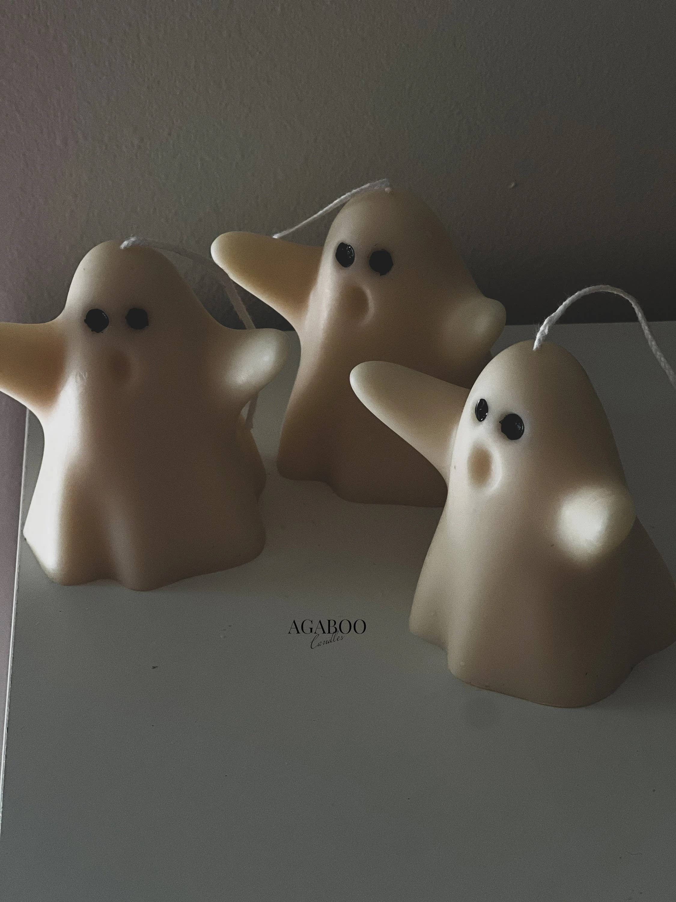Halloween Cute Ghosts  Candle 3x3in - Image 6