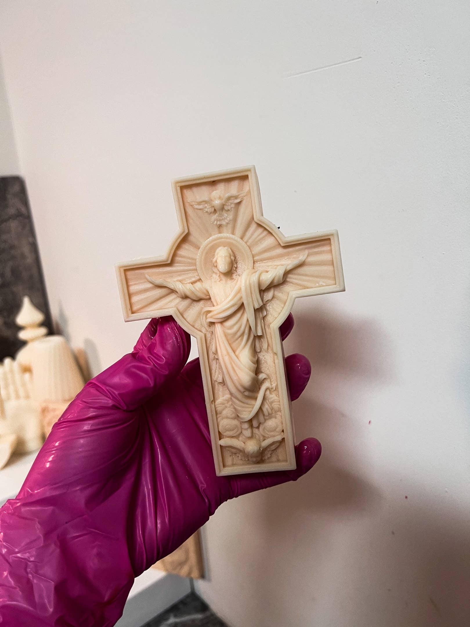Jesus Statue Candle 5.5x4in - Religion - Image 10