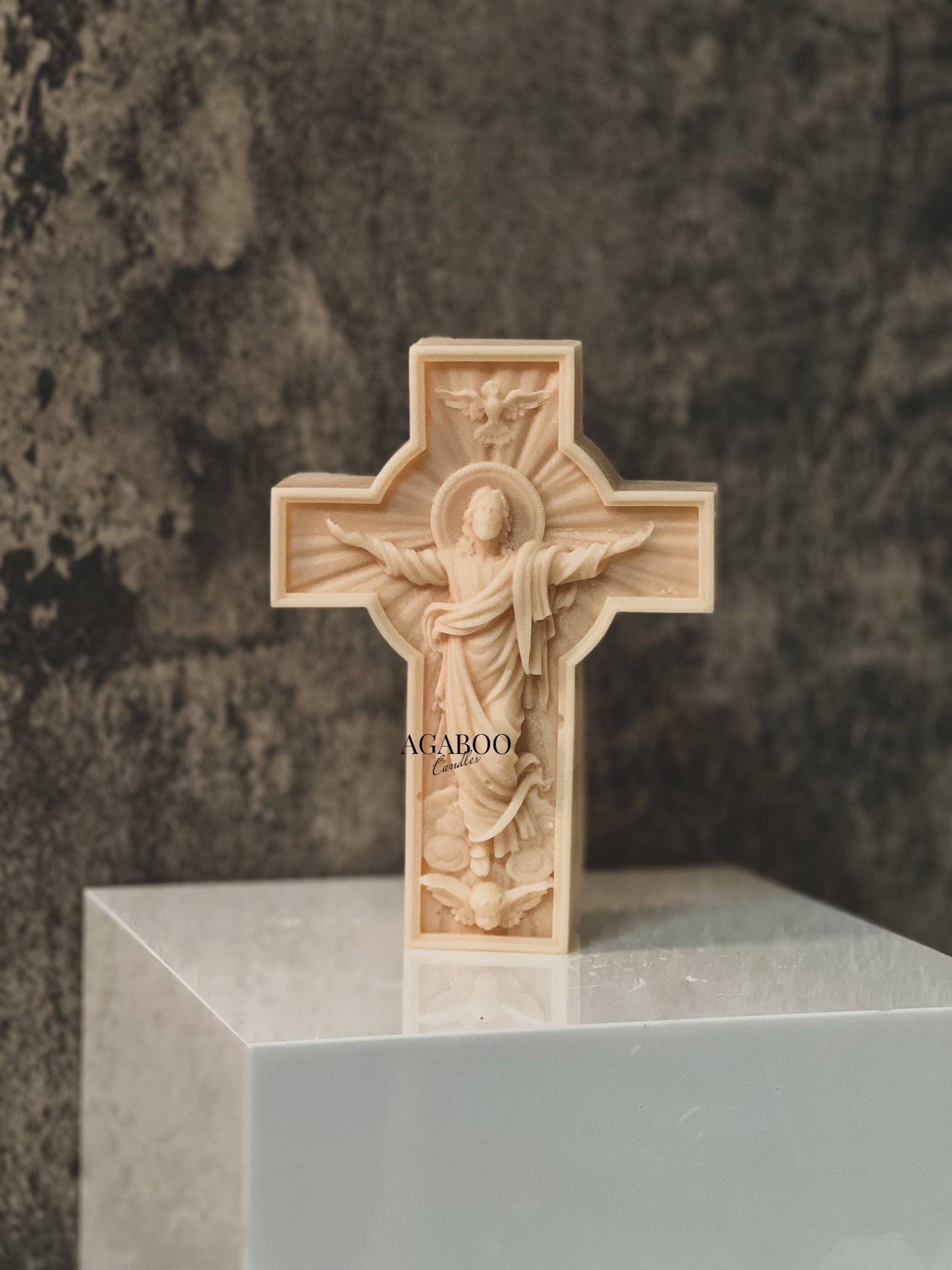 Jesus Statue Candle 5.5x4in - Religion - Image 2