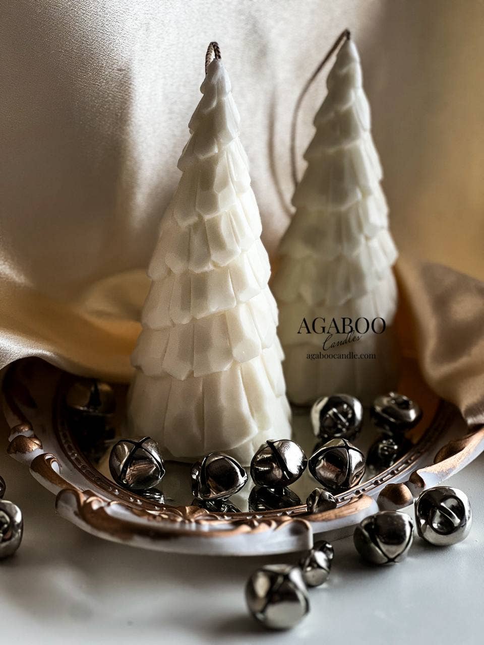 Large Christmas Tree Candle 7x3in - Image 7