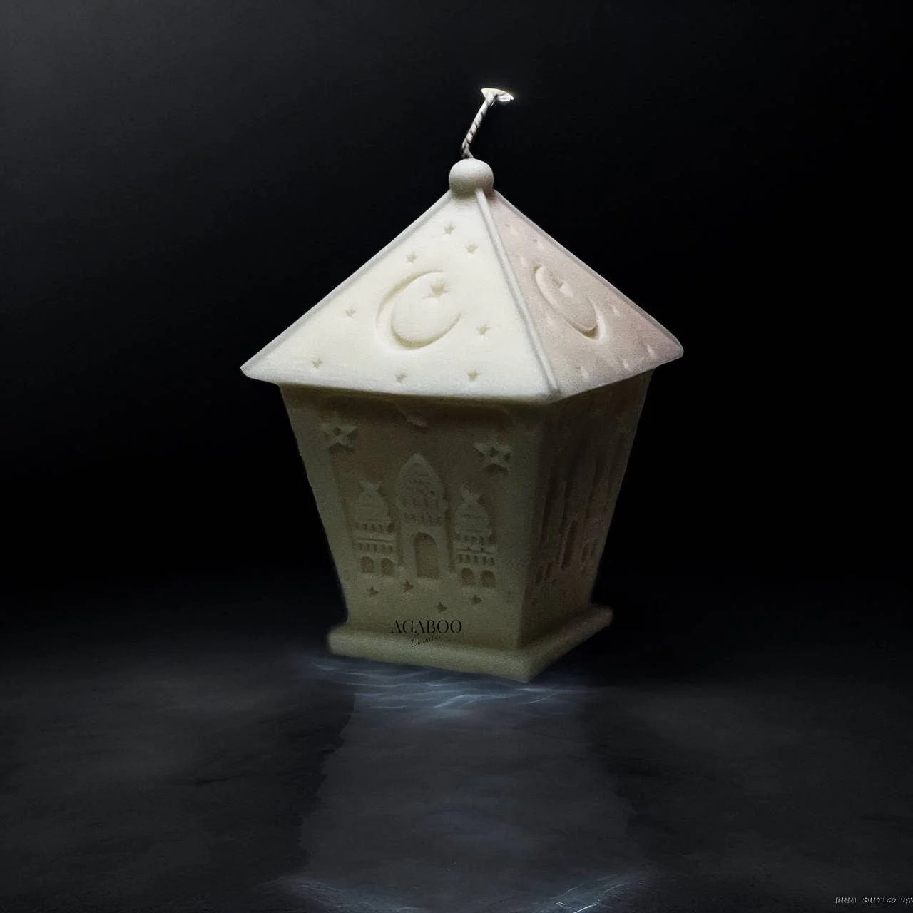 Ramadan Lantern Islam Candle 5.5x3.5in - Religion - Image 2