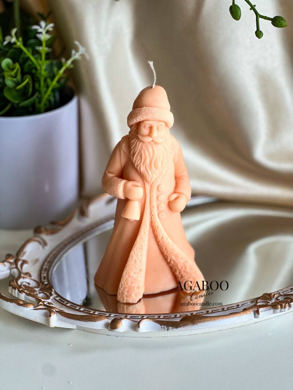 Santa Claus Candle 6.5x3.5in - Christmas - Image 4