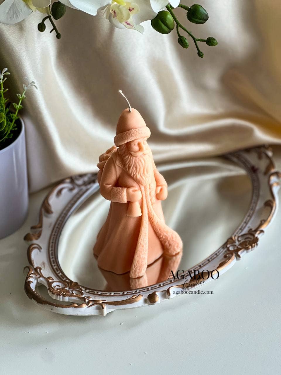Santa Claus Candle 6.5x3.5in - Christmas - Image 5
