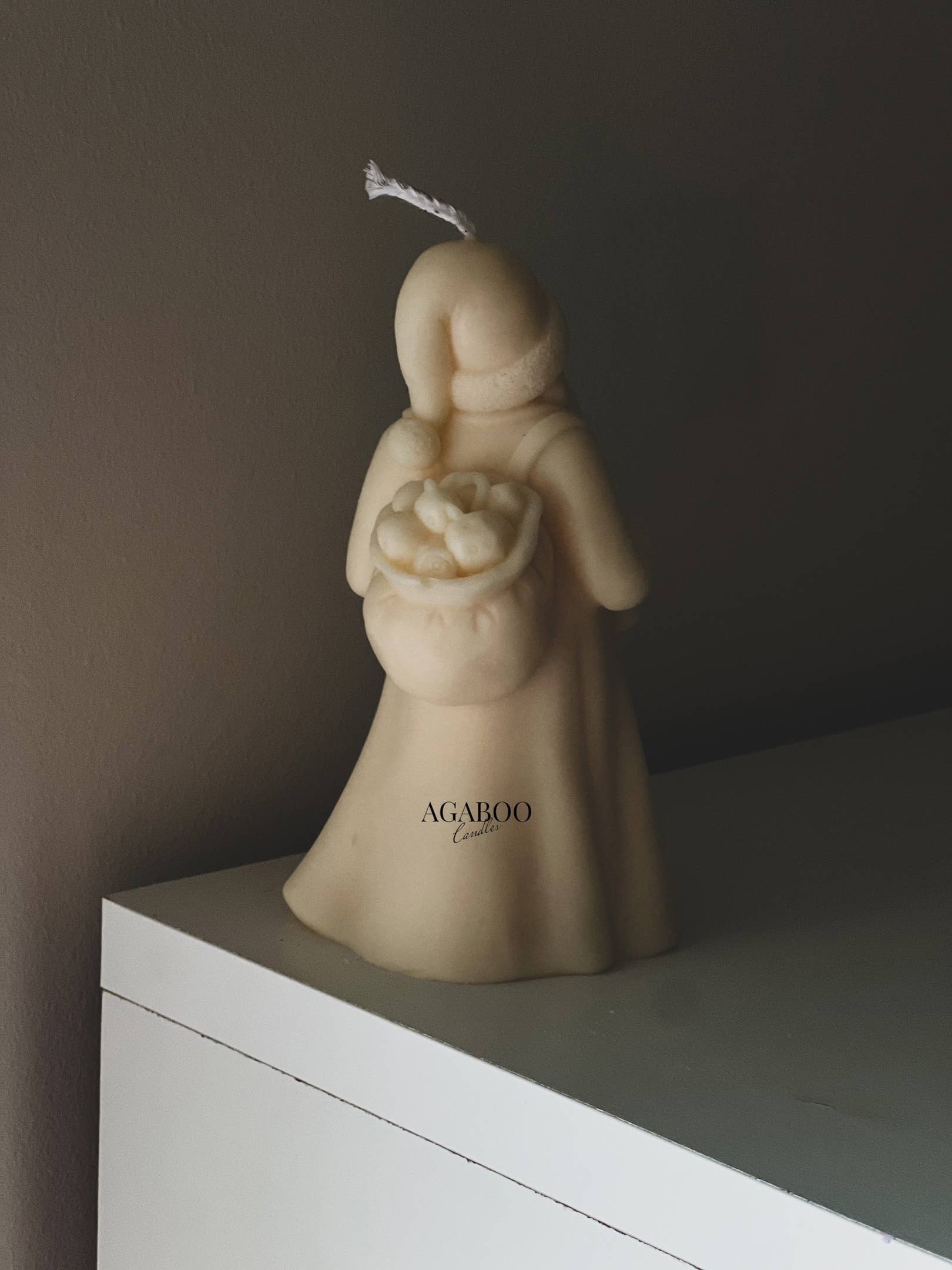 Santa Claus Candle 6.5x3.5in - Christmas - Image 6