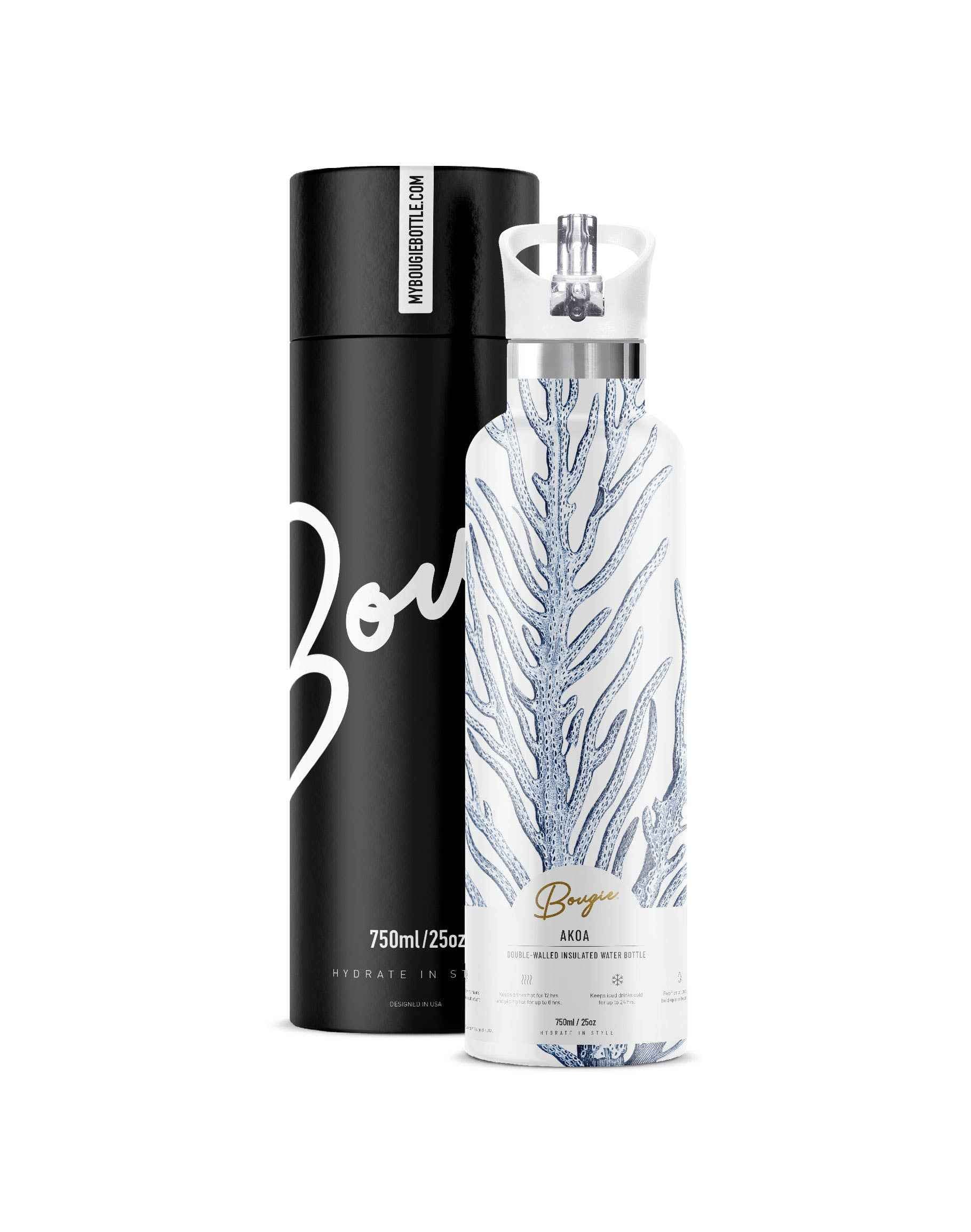 Akoa | Blue Ocean Coral 25oz Insulated Water Bottle Flask - Image 3