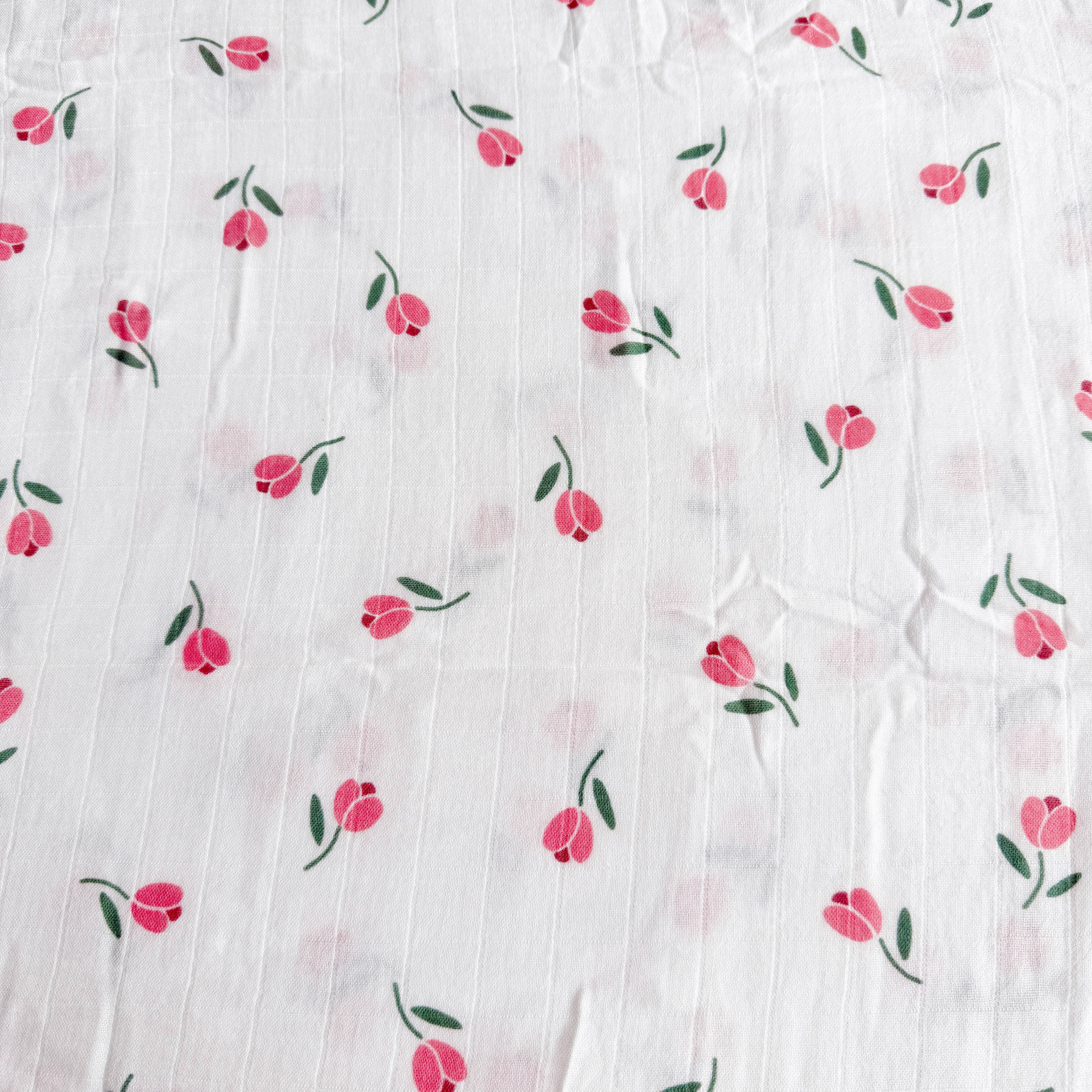 Bamboo Muslin Swaddle Blanket Tulip - Image 4