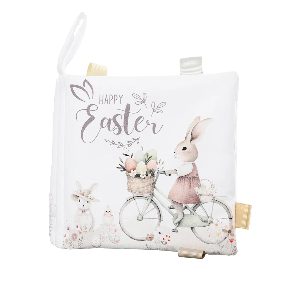 Happy Easter 10-Page Crinkle Soft Cloth Baby Book Taggies - Image 7